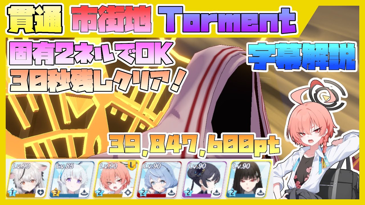 【字幕解説】大決戦 ヒエロニムス 重装甲 市街地 TORMENT 39847600pt【ブルアカ】
