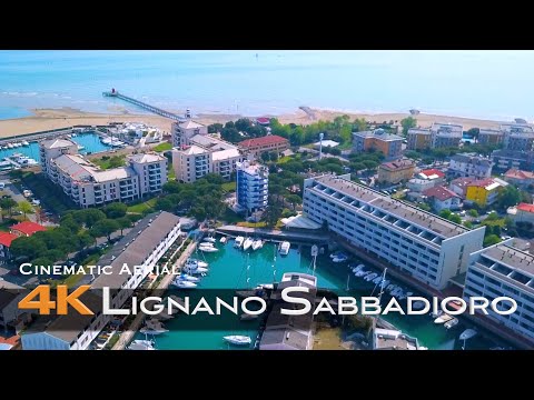 LIGNANO SABBIADORO 🇮🇹 4K Drone Aerial Friuli Venezia Giulia ITALY