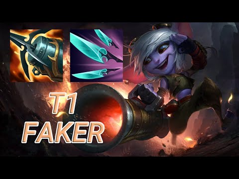 T1 Faker Tristana Mid VS Azir | KR Challenger Patch 13.18