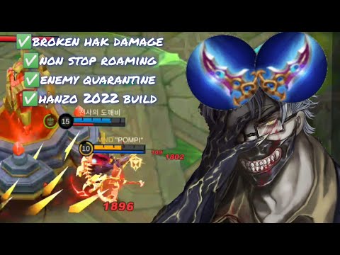My Hanzo Quarantined Enemy using this Broken Build (Must Try!) MLBB Hanzo Best Gameplay Build 2022
