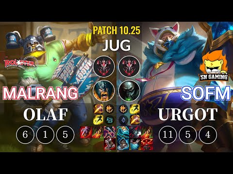 KT Malrang Olaf vs SN SofM Urgot Jungle - KR Patch 10.25