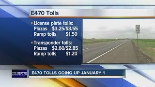 E-470 toll rates going up in January