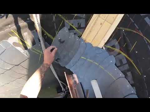 Herzkehle ansetzen - Schieferkehle - Live vom Schieferdach in Berlin