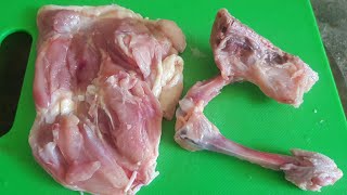 HOW TO DEBONE LEG QUARTER / DEBONING CHICKEN LEG AND THIGH