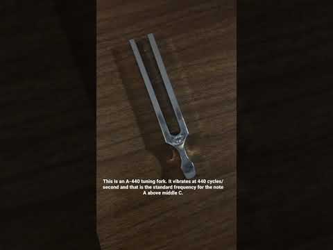 A-440 tuning fork demo
