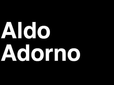 How to Pronounce Aldo Adorno APOEL FC Football Futbol Goal Penalty Kick Yellow Red Card Injury