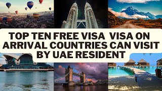 Top 10 Visa-Free & Visa On Arrival Countries for UAE Resident Holders | INDIA | PAKISTAN | PHILIPPs
