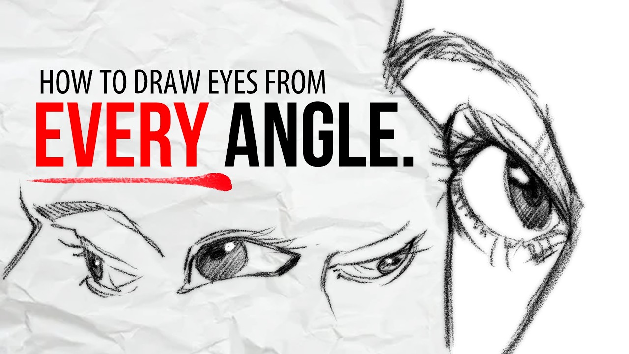 How to draw Eyes from ANY perspective | Tutorial | Drawlikeasir