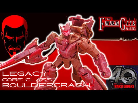 Legacy Core BOULDERCRASH: EmGo's Transformers Reviews N' Stuff