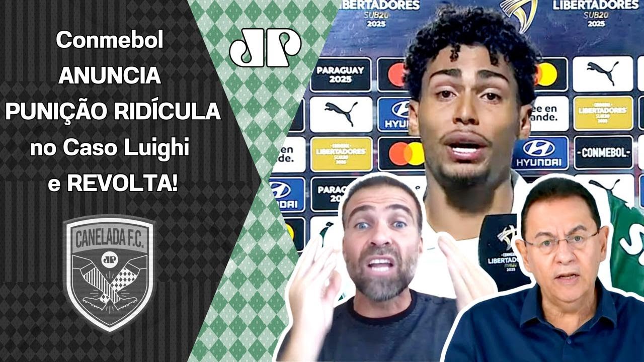 "QUÊ??? É A COISA MAIS RIDÍCULA QUE EU JÁ VI! A Conmebol ANUNCIOU..." PUNIÇÃO no Caso Luighi REVOLTA