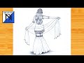 How to draw a Girl Backside sharara dress || Pencil sketch for beginner || Easy drawing || drawing