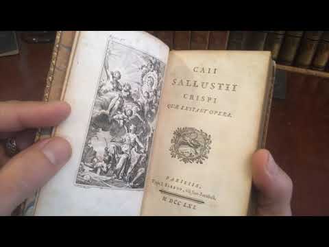 Sallustius Crispi Opera Work Roman Empire 1761 rare book illustrated Cochin Jugurtha