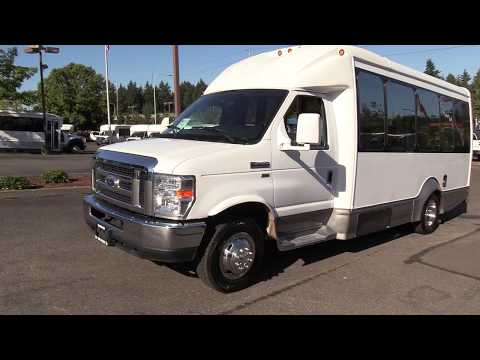 2015 Ford Starcraft Starquest 14 Passenger Rear Luggage Shuttle Bus - S10675