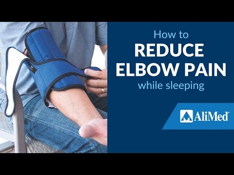 How to reduce elbow pain while sleeping: IMAK® RSI Adjustable Pil-O-Splint™ Elbow Support