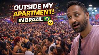 Brazil Nights Are INSANE 🇧🇷 CRAZY Street Party in São Paulo | Stuck in a Massive Crowd