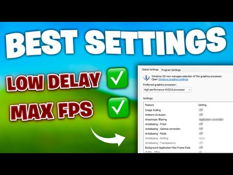 BEST NVIDIA Control Panel Settings for GAMING! (2025)