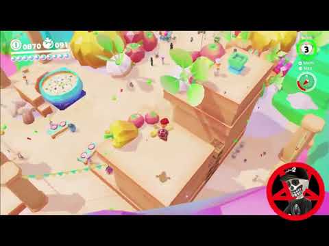 Super Mario Odyssey Guide Luncheon Kingdom Power Moon # 50