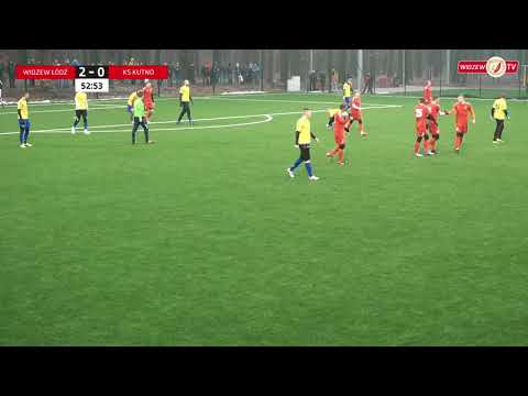 Widzew Łódź - KS Kutno 3:0 - Bramka Michała Millera