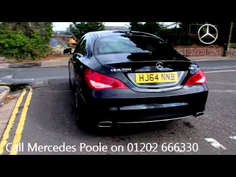 2014 Mercedes Benz CLA Class CLA 220 Sport 2 2l Black Metallic  HJ64NNB for sale at Mercedes Poole 1