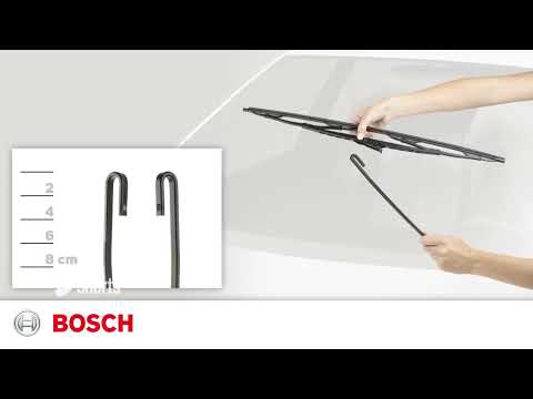 28"  Hook Connection   How to Install Bosch MicroEdge Conventional Wiper Blades