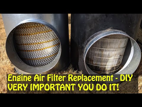 Cummins 450ISL - Engine Air Filter Replacement - DIY Save Money!