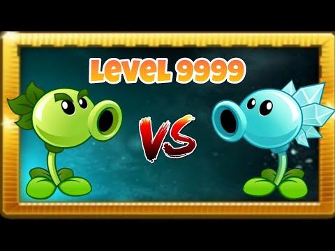 Plants Vs Zombie 2. SNOW PEA MAX LEVEL 9999 and REPEATER MAX LEVEL 9999.