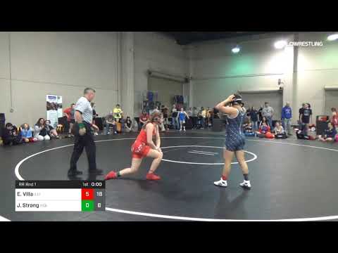 122 Lbs Rr Rnd 1 Elvie Villa Illinois Dual Vs Jaryn Strong Indiana Draw