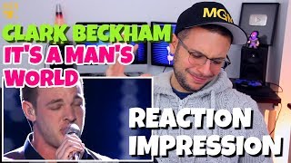 Clark Beckham - It&#39;s A Man&#39;s Man&#39;s Man&#39;s World | American Idol 15 | REACTION &amp; IMPRESSION