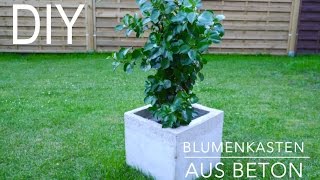 DIY Blumenkasten aus Beton Anleitung DIY Blumenkasten aus Beton Anleitung
