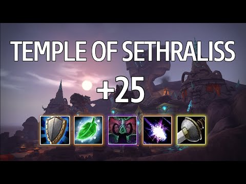 BfA 8.3 Rank 1 Balance Druid PoV | Temple of Sethraliss Mythic +25 | WoW M+ Season 4