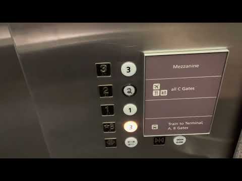 THEY'RE GETTING MODDED!! 1993 Dover Hydraulic Elevators at DIA C Gates North Denver, CO