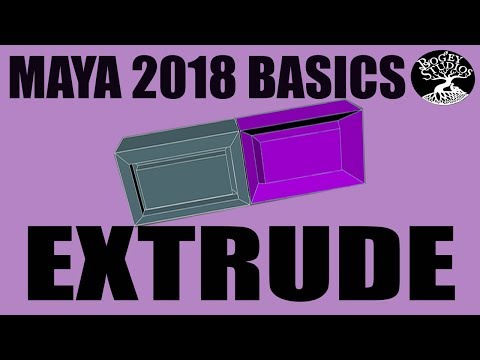 Autodesk Maya 2018 Basics- Extrude Tool