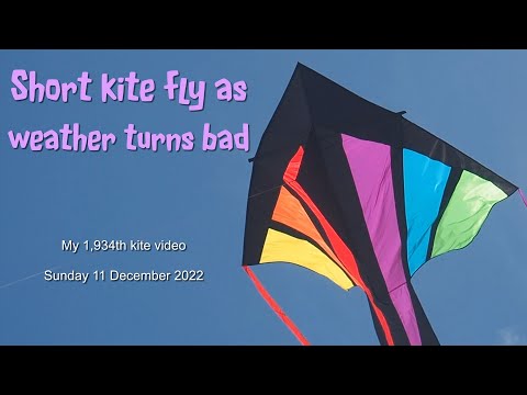 Short kite fly as weather turns bad