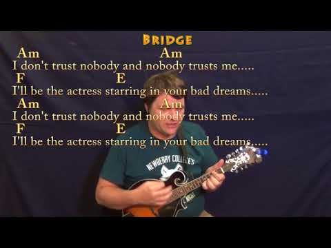 Look What You Made Me Do (Taylor Swift) Mandolin Cover Lesson in Am with Chords/Lyrics