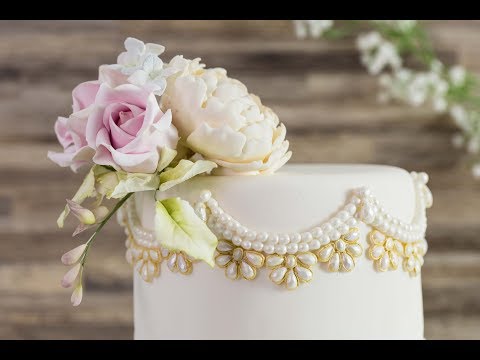 Art Deco Jewels & Pearls Mould - Karen Davies Sugarcraft - Cake Decorating - How To - Tutorial