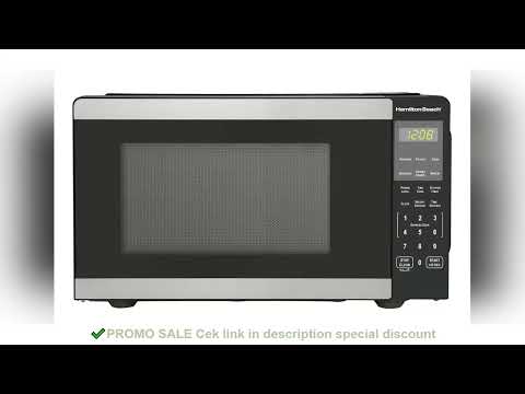 Hamilton Beach 0.9 Cu ft Countertop Microwave Oven, 900 Watts, Stainless Steel, New