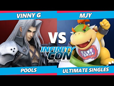 Infinity Con 2021 - MJY (Bowser Jr, Dark Samus) Vs. Vinny G (Sephiroth) SSBU Ultimate Tournament