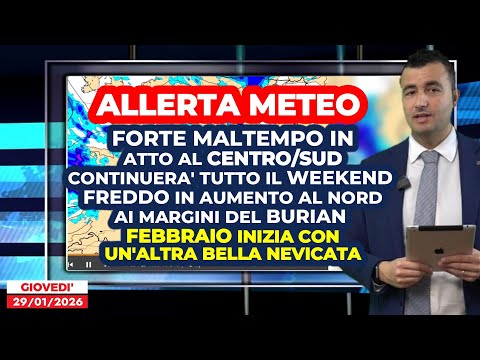 WEATHER WARNING: Severe weather forecast for Central and Southern Italy. The north is on the edge...