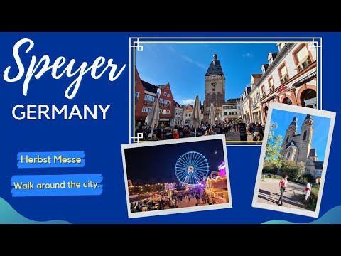 SEE SPEYER CITY IN GERMANY (4K) - Herbst Messe | Walk Around the City on a Holiday #travel #germany