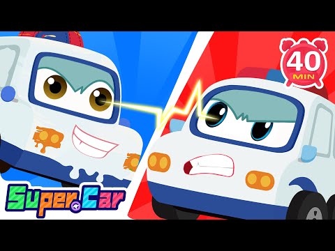 Real & Fake Police Car Showdown! | Rescue Car Cartoons & Adventures | Kids Cartoons | Super Car