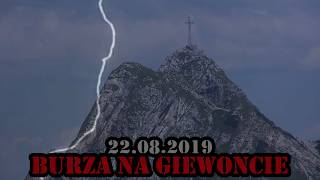 Incydent na Giewoncie czyli setki osób na szczycie podczas burzy. 22.08.2019