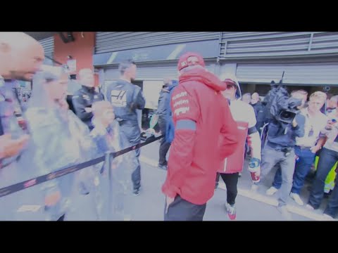 Kimi Raikkonen Comforts Charles Leclerc in Spa 2019