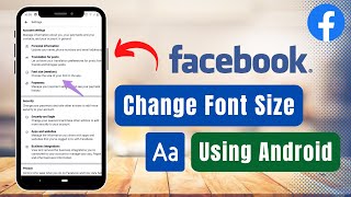 How to Change Font Size in Facebook !