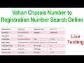 Chassis Number To Registration Number Search 2024 Vehicle Owner Details By Chassis Number 2024