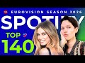 Eurovision 2026 Top 140 Songs Of The Season By Spotify Streams