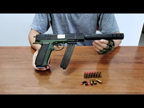 CZ75 Shell Ejecting Soft Bullet Toy Gun Unboxing 2022