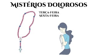 REZANDO O TERÇO COM A GENTE | MISTERIOS DOLOROSOS | DESENHOS BÍBLICOS | CATEQUESE