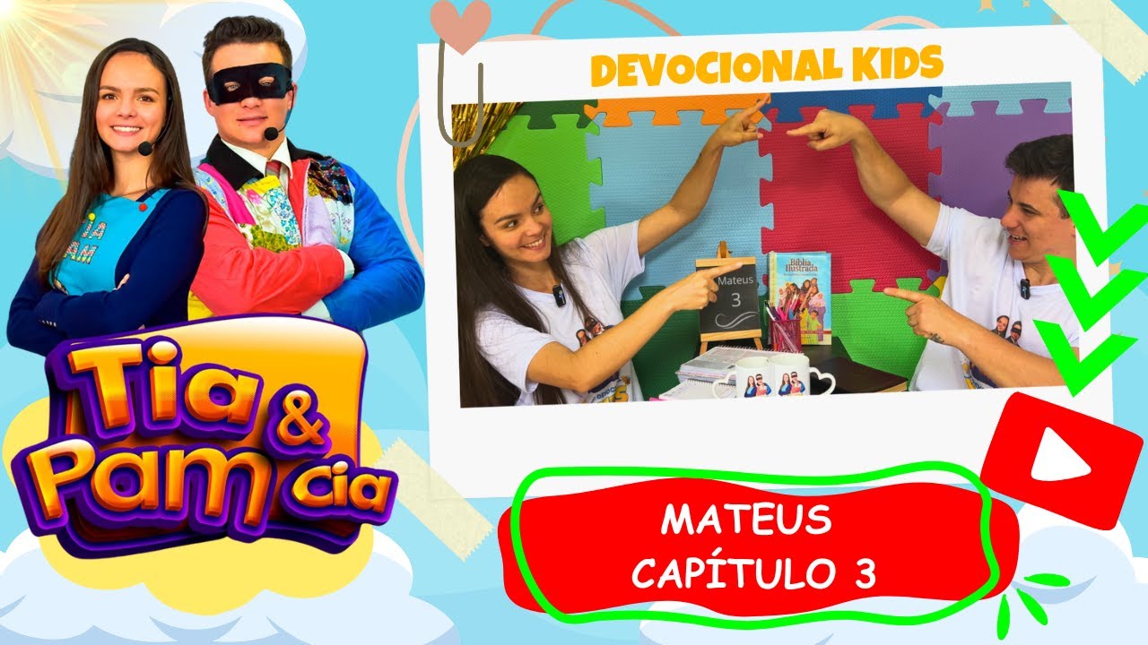 DEVOCIONAL INFANTIL KIDS: Família em Oração! (Mateus 3) 💖✨