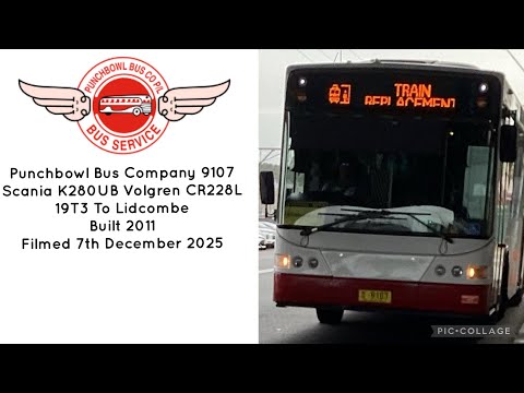 Punchbowl Bus Company (9107) Scania K280UB Volgren CR228L 19T3 To Lidcombe 