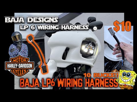 Harley Davidson DIY $10 LP6 / LP4 Wiring Harness - Baja Designs LP 6 Harley Light